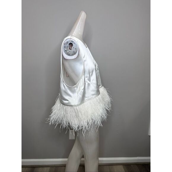 CINQ A SEPT SMOOTH SATIN CHARISSE TOP XL $425 - Picture 9 of 10